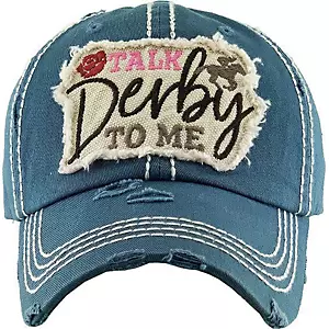 Awst Intftl Talk Derby To Me Cap Blue One Size - Horse.com