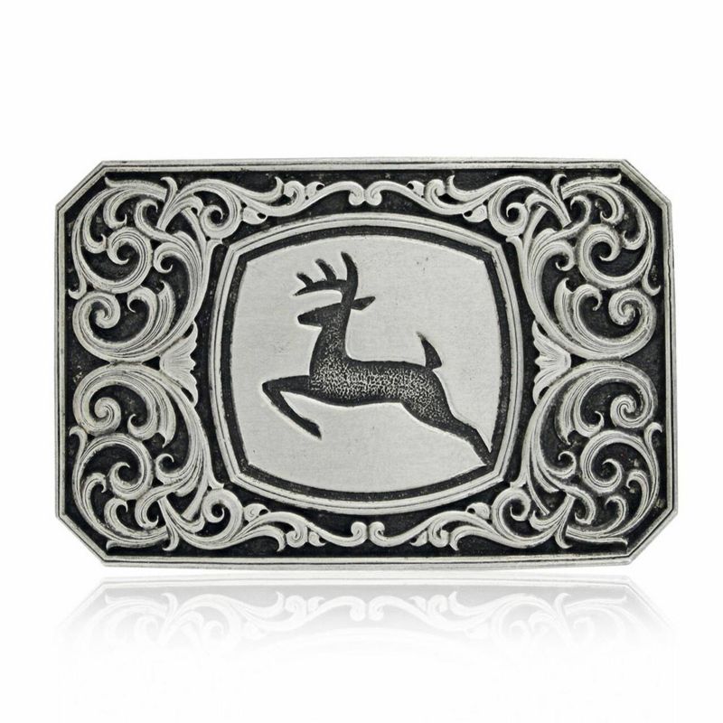 Montana Silversmiths John Deere Filigree Buckle
