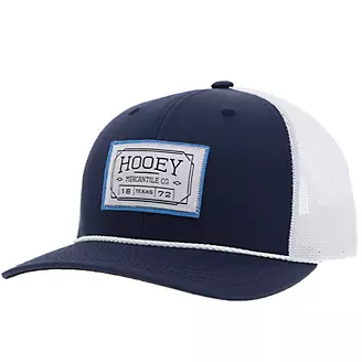 Hooey Doc 6 Panel Trucker Hat w/Patch Blue/White