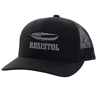 Hooey Resistol 6 Panel Trucker Hat Black