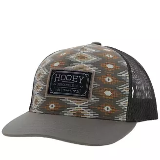 Hooey Youth Doc 5 Panel Trucker Hat Cream/Grey