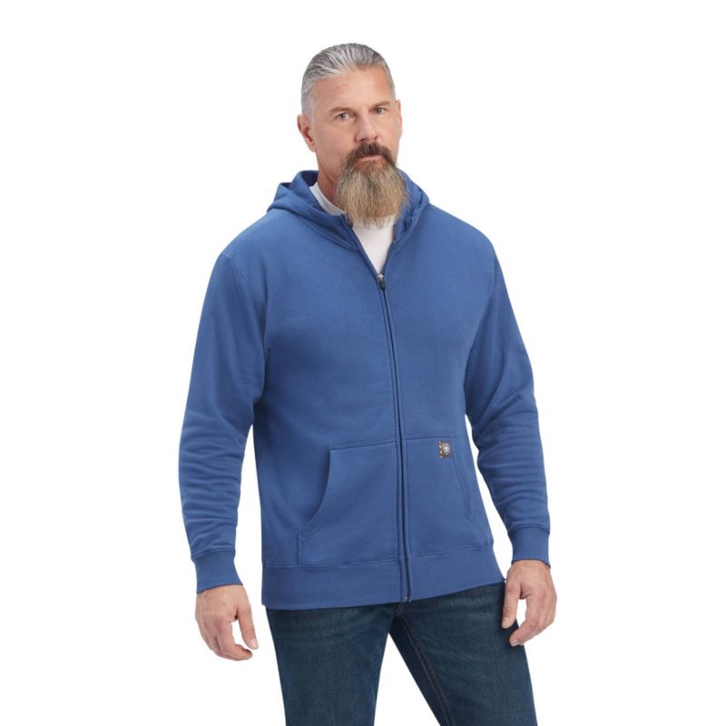 Ariat Mens Rebar Workman Flag Full Zip Hoodie OverstockSale