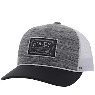 Hooey Doc 6 Panel Trucker Hat w/Patch Grey/White
