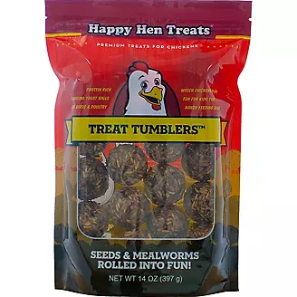 Happy Hen Treats Tumblers Seeds And Mealworms 14oz