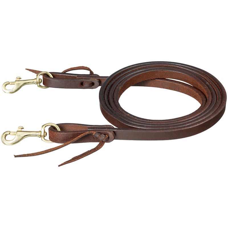 Royal King Harness Leather Roping Reins Snap End