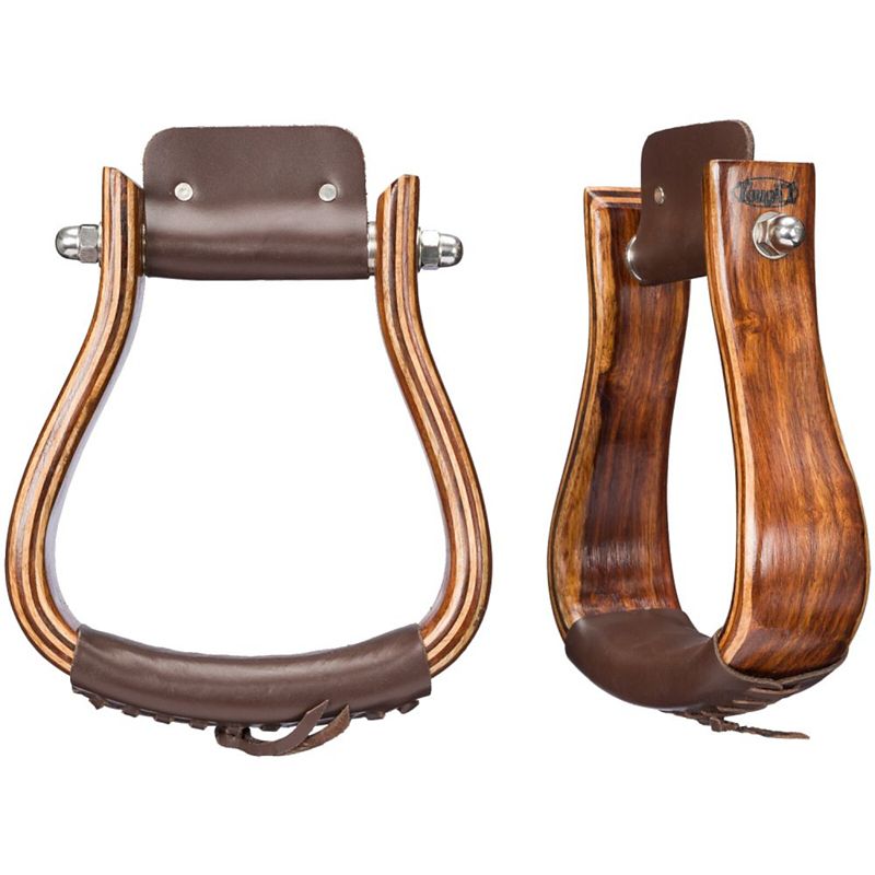 Tough1 Mahogany Wood Stirrups