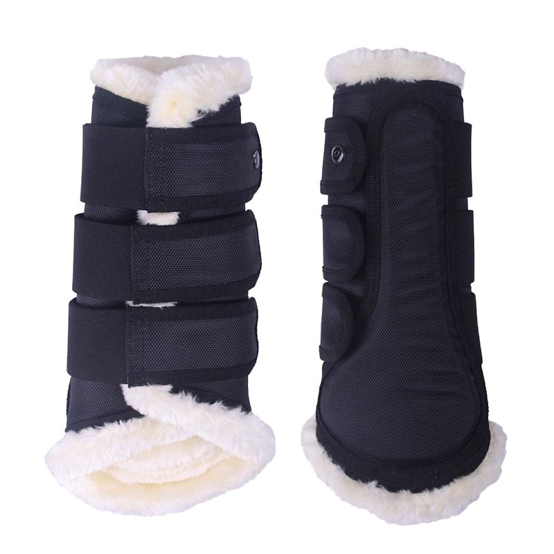 QHP Astana Leg Splint Boots XL Black -  Brands of QHP, 4072 ZW XL