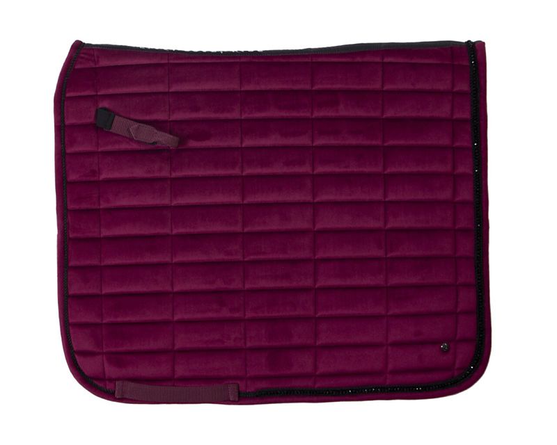 3175 RAS D3 QHP Astana Crystal Dressage Pad Pony Raspberry sku 3175 RAS D3