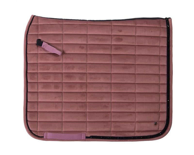 3175 SOPI D5 QHP Astana Crystal Dressage Pad Full Soft Pink sku 3175 SOPI D5