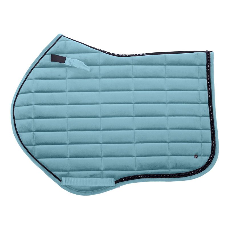 QHP Astana Crystal AP Saddle Pad Full Aqua