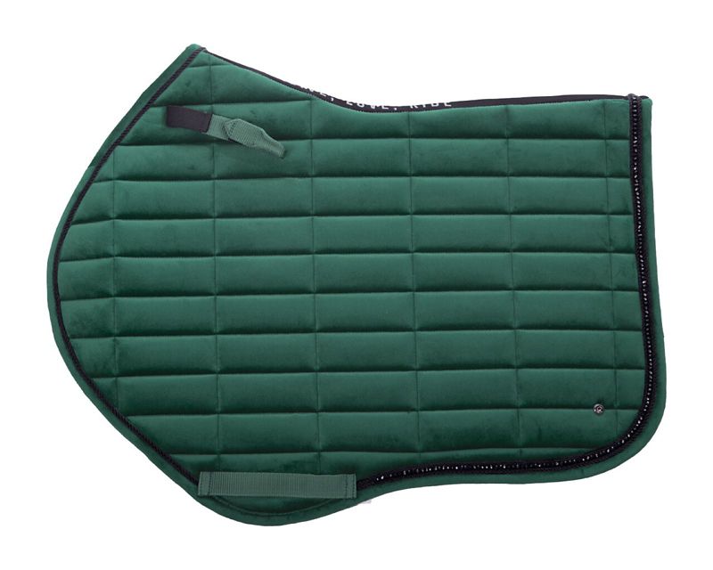 QHP Astana Crystal AP Saddle Pad Full Dark Green