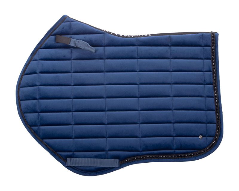 QHP Astana Crystal AP Saddle Pad Full Navy