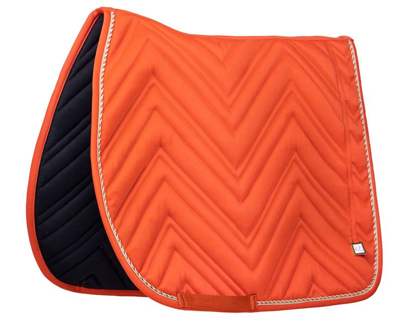 3188 AG D5 QHP Menton Dressage Saddle Pad Full Amber Gold sku 3188 AG D5