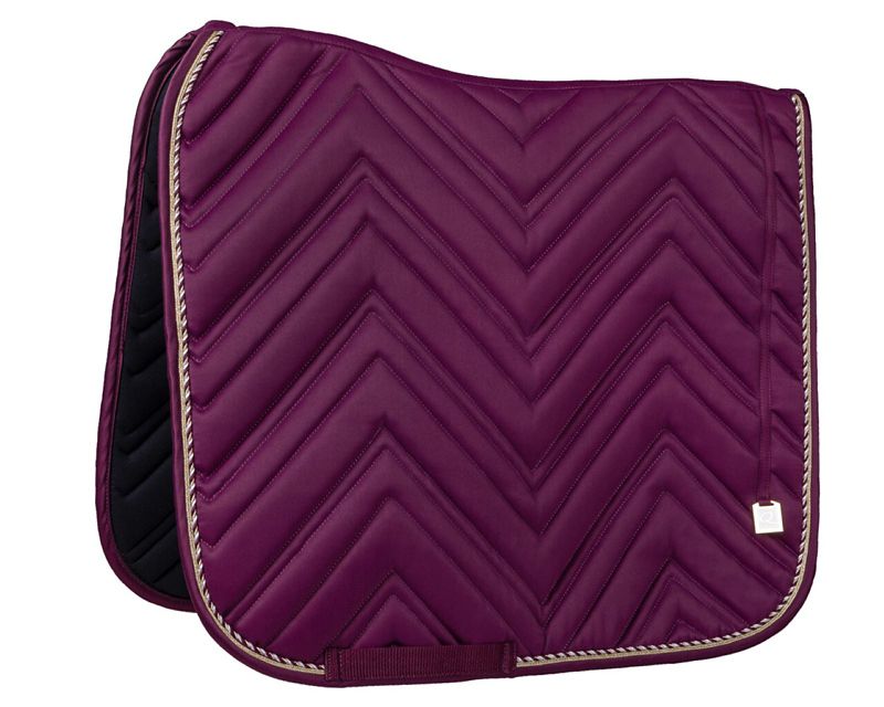 3188 PL D5 QHP Menton Dressage Saddle Pad Full Plum sku 3188 PL D5