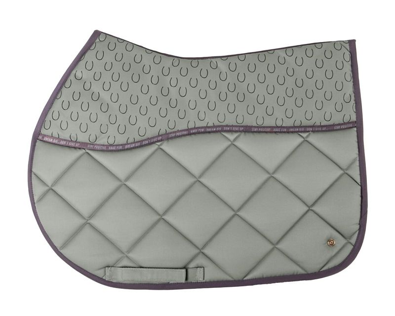 QHP Equestrian Dream AP Saddle Pad Full Grey