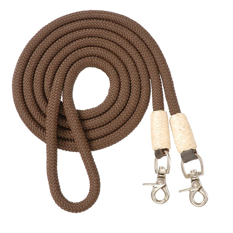 54-912-7-0 Royal King Cord Roping Reins 7Ft X 1/2In Brown sku 54-912-7-0