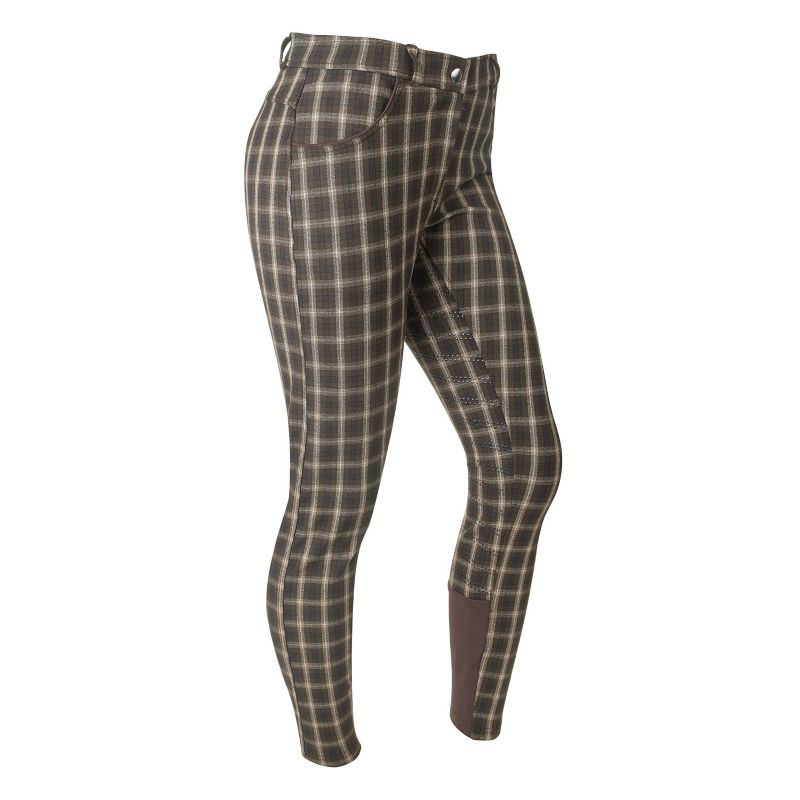 Ashley Classic Ladies FS Breeches Brown/Tan Plaid
