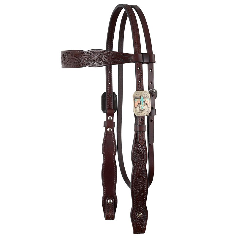 Circle Y Great Oak Browband Headstall