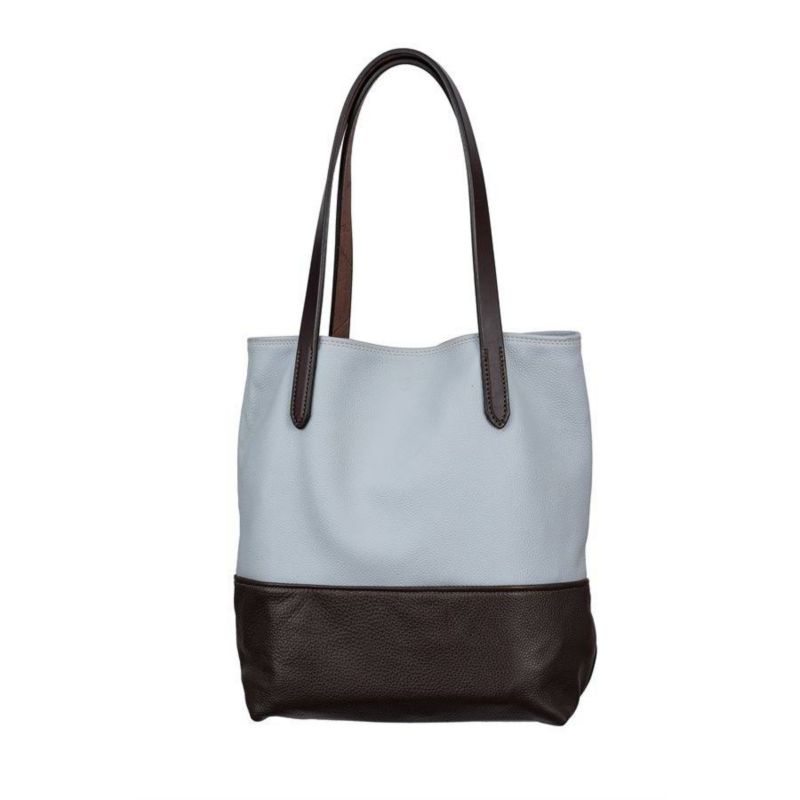 Perris Classic Collection Tote Bag Ice Blue/Brown