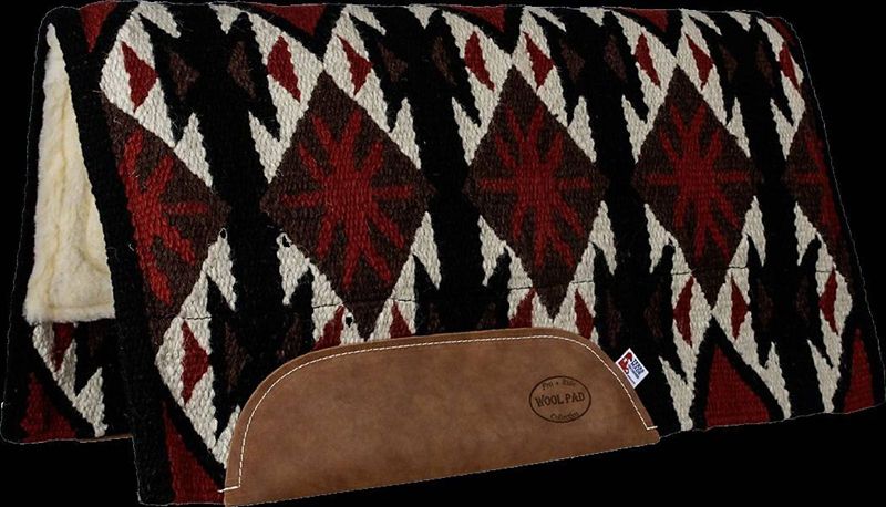 Mustang Tejas Tan Wool Felt Bottom Pad