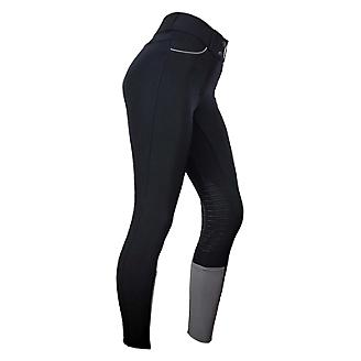 Bridleway Cheviot Ladies Riding Tights with Grip Knee Navy 24"-28" 