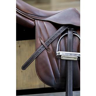 Lift Sports Horse Western Stirrups Leather Covered Saddle Original Cowhide Dark Brown 5 Wide New 