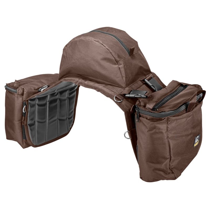 Gatsby Nylon Cooler Saddle Bag w/ Cantle Brown