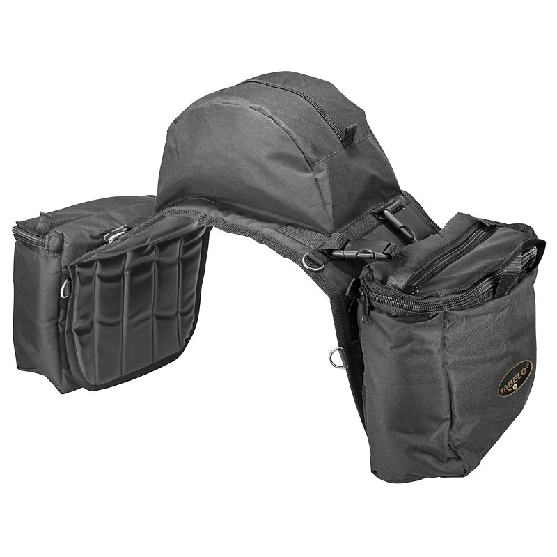 Tabelo Nylon Cooler Saddle Bag w/Cantle Black