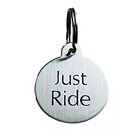 Free JUST RIDE Brass Tag                           included free with purchase
