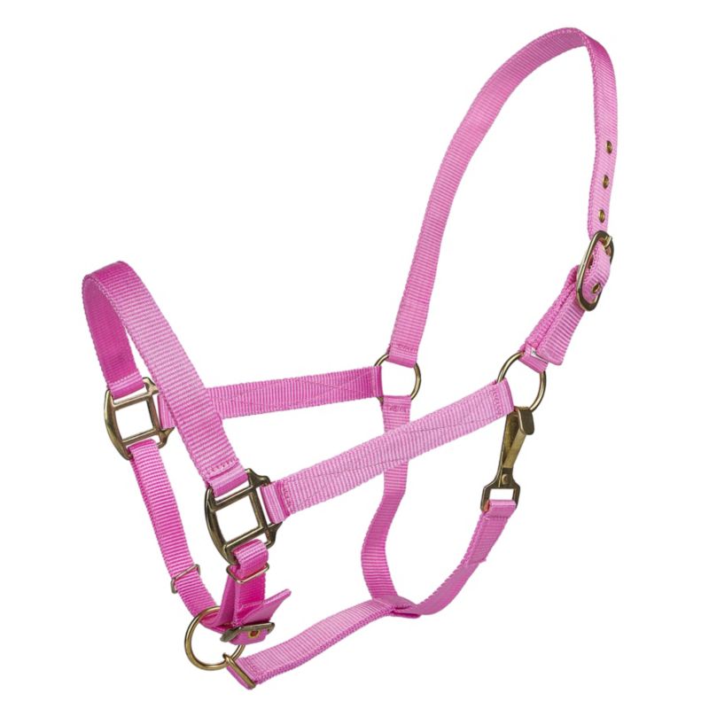 Tabelo Nylon Halter w/Adj Chin Cob Pink