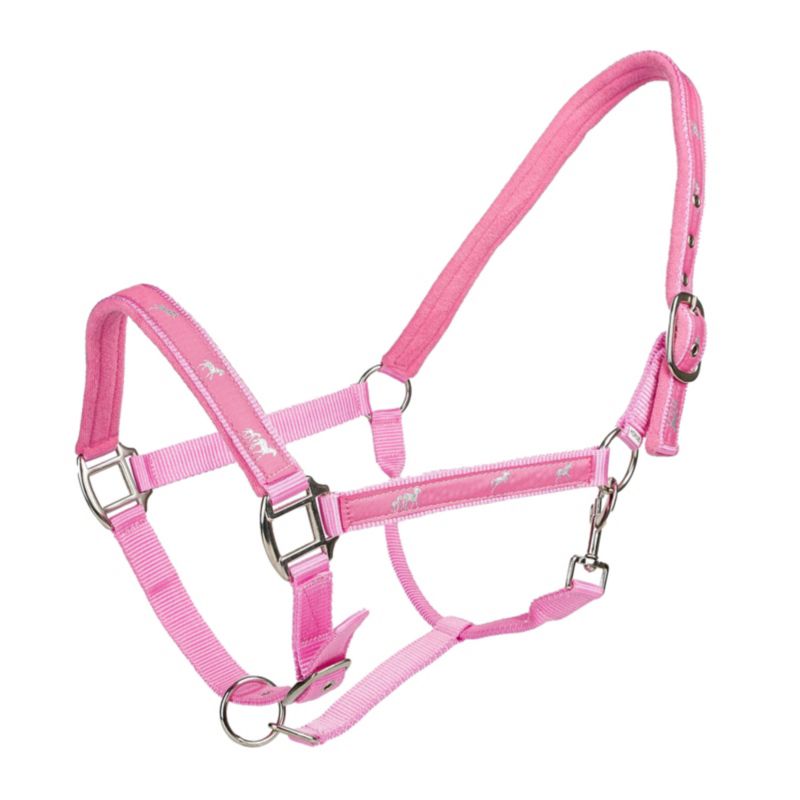 Tabelo Running Horse Halter w/Snap Pink