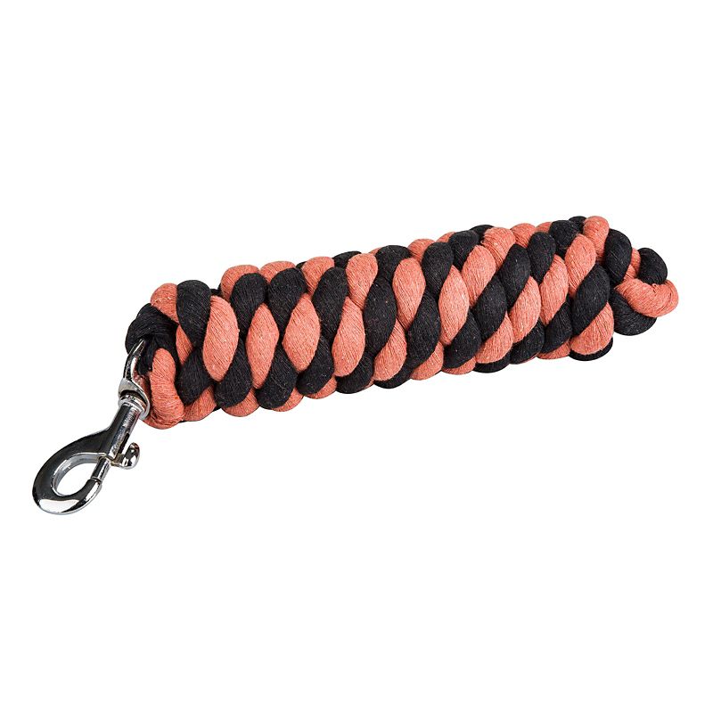 Tabelo 2-Tone Cotton Lead 3/4x10 Orange/Black -  SADDLE-N-TACK, 14808ORBK