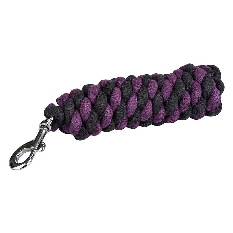 Tabelo 2-Tone Cotton Lead 3/4x10 Purple/Black -  SADDLE-N-TACK, 14808PRBK