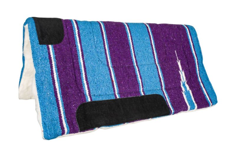 Tabelo Navajo Fleece Pad w/Fleece 30X30 Purple/Tur