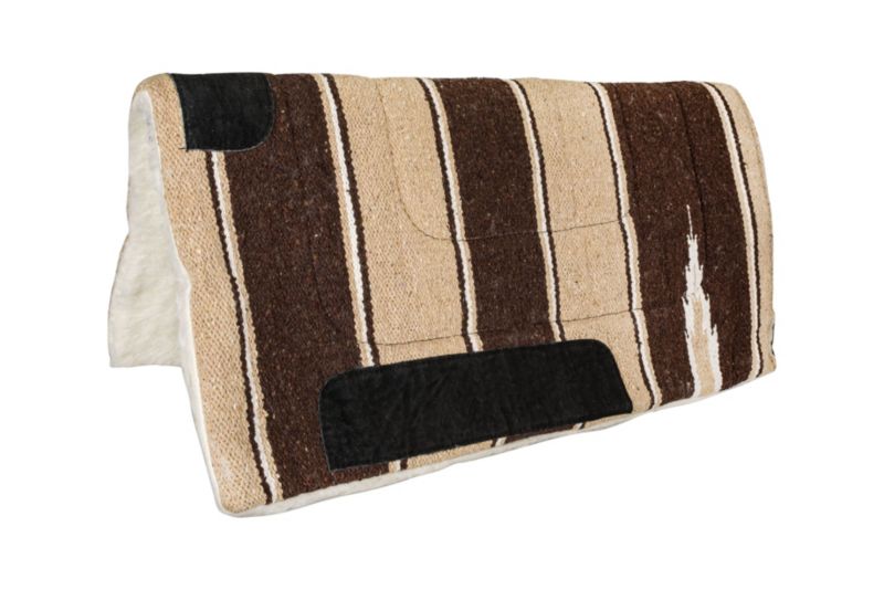 BLANKET31660BNTN3030 Tabelo Navajo Fleece Pad w/Fleece 30X30 Brown/Tan sku BLANKET31660BNTN3030