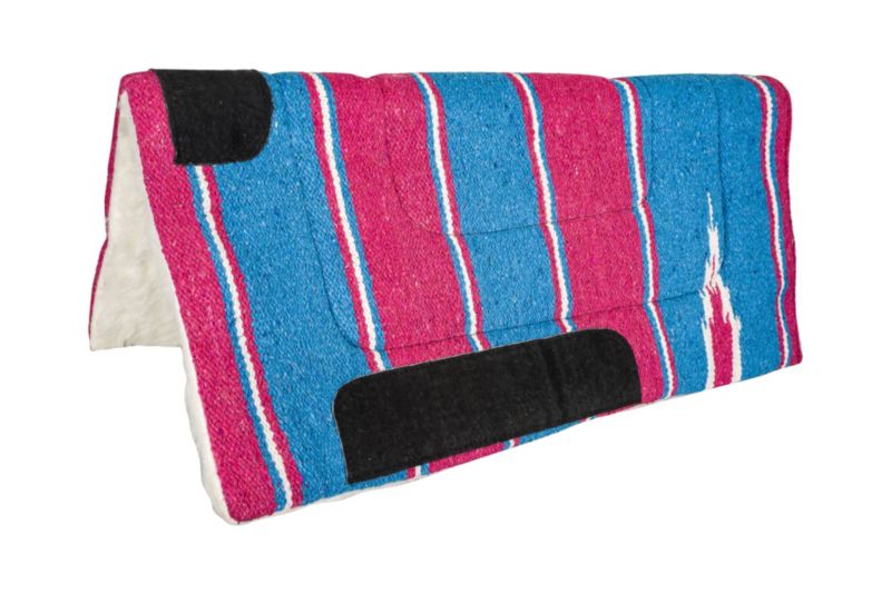 Tabelo Navajo Fleece Pad w/Fleece 30X30 Turquoise/