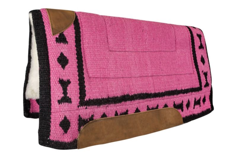 Tabelo Wool Show Pad Zapotec Design 36x34 Pink