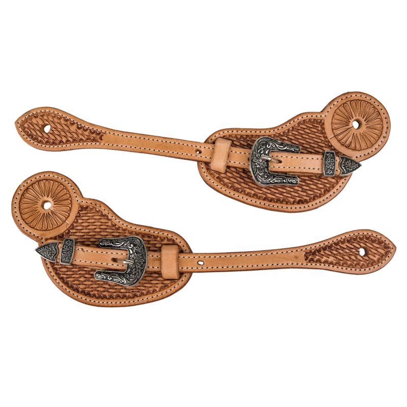 Tabelo Spur Straps w/Basket Tooling
