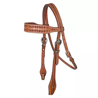 Tabelo Wide Brow Headstall Chestnut