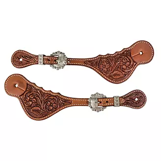 Tabelo Spur Straps w/Floral Tooling