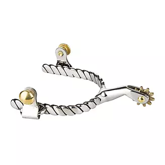 Tabelo SS Twisted Band Roping Spurs