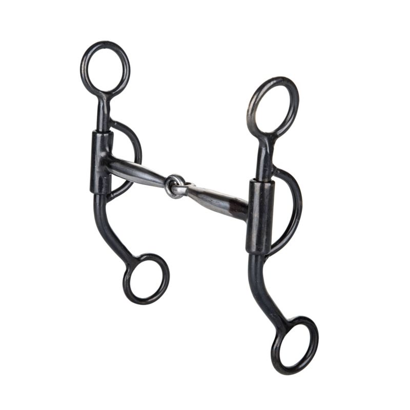 1067B-11WCI Tabelo Snaffle Black Mouth Bit 5 sku 1067B-11WCI