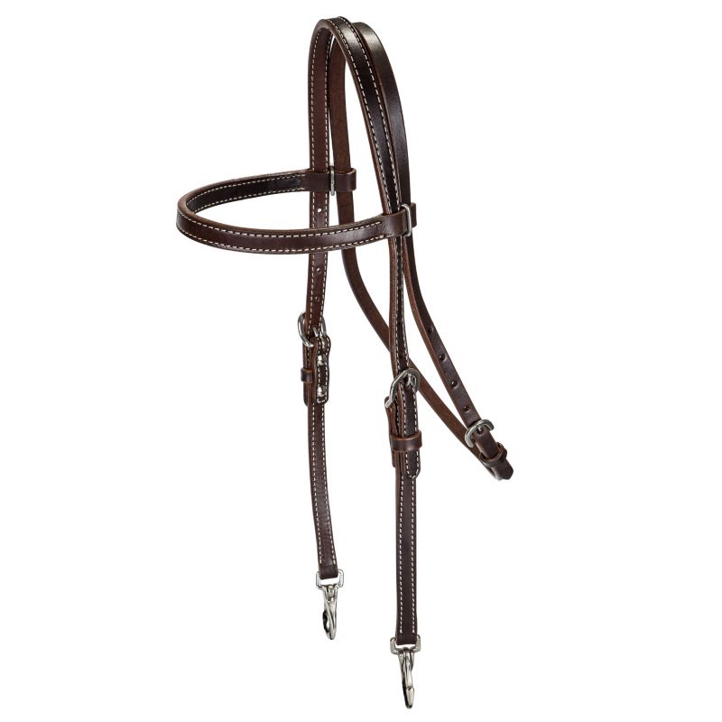 24174-BROWN-HORSE Tabelo Browband Training Headstall BRN sku 24174-BROWN-HORSE