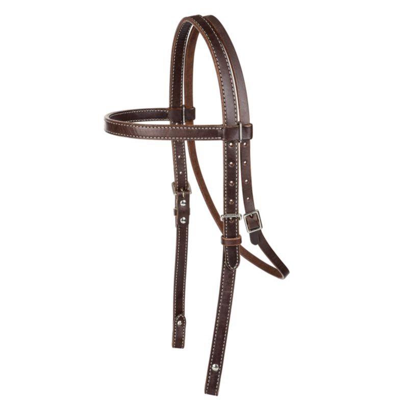 24179-BROWN-HORSE Tabelo Browband Headstall Brown sku 24179-BROWN-HORSE