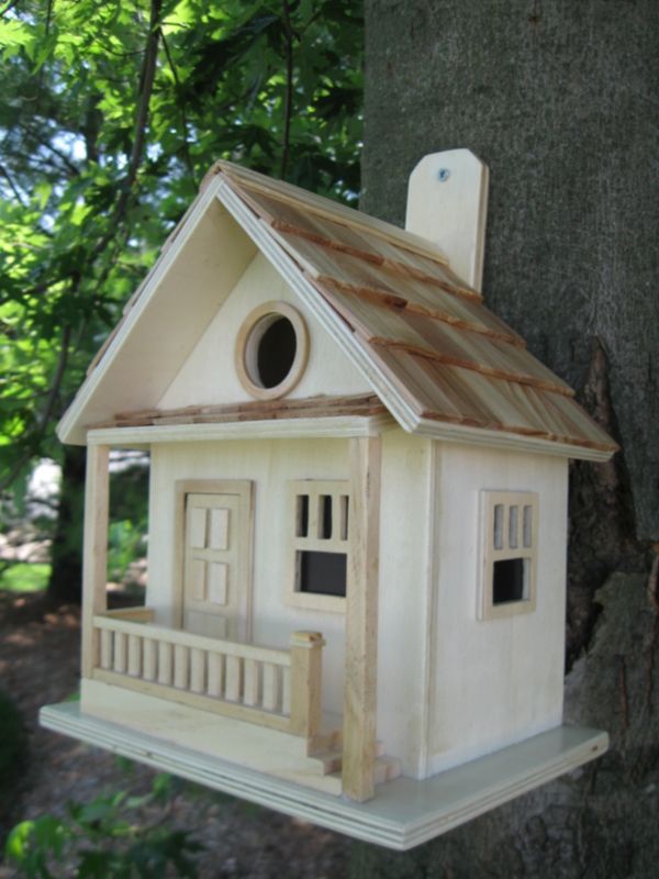 The Kottage Kabin Birdhouse Natural
