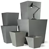 X-Large Geo Tapered Square Pots