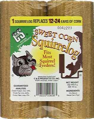 Sweet Corn Squirrel Log - 2 Pack