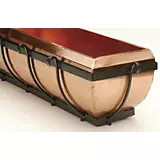 Wrought Iron and Oval Copper Window Box