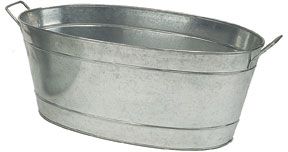 Galvanized Steel Tub Large - Garden.com