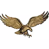American Wall Eagle 36in Bronze